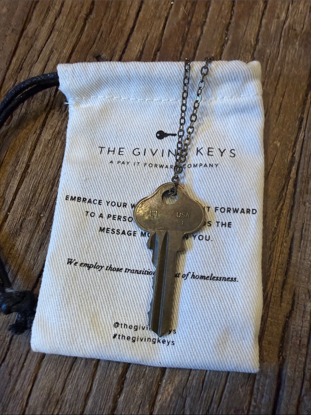The Giving Keys Believe Necklace